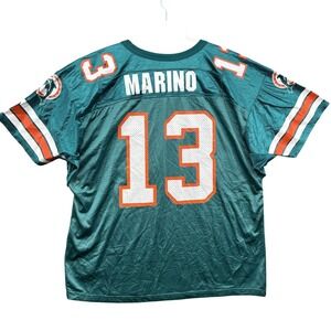 Vintage Miami Dolphins Jersey Wilson Mens 2XL NFL Football Dan Marino #13 USA